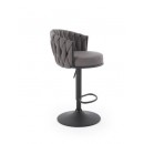 Стул барный HALMAR H125 серый/черный